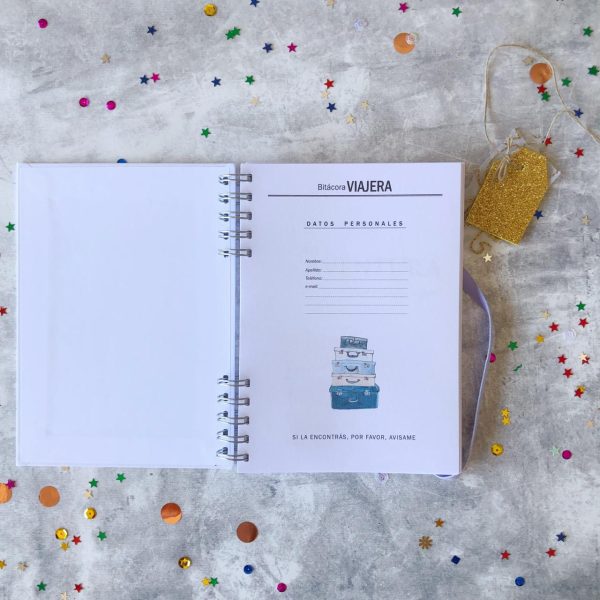 Bitácora de Viaje - Tapa Personalizada