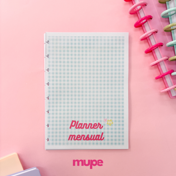 Repuesto Planner Mensual PERPETUO x12 hojas.