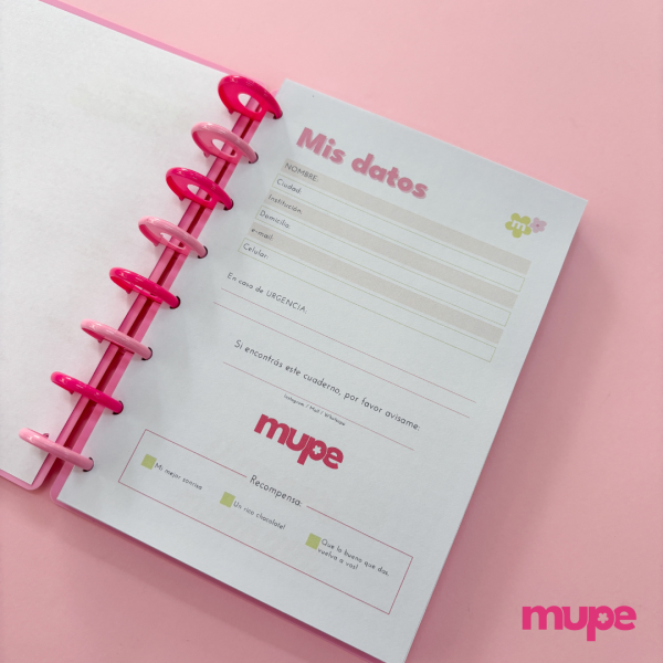 Cuaderno de Discos A5 - Rosa