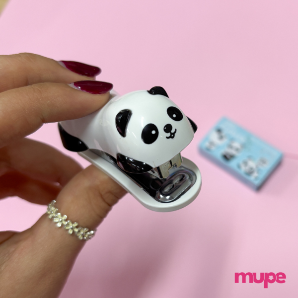 Abrochadora Panda + Cajita de Clips
