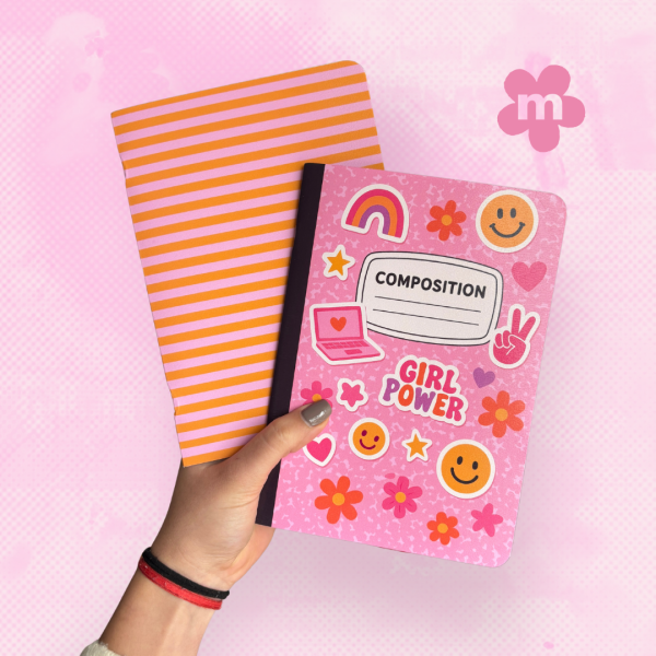 Combo COMPOSITION | 2 cuadernos A5 tapa flex | 1 liso + 1 rayado