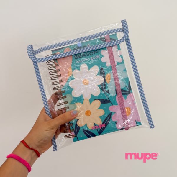 Sobre para Agenda A5 - Celeste