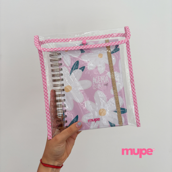 Sobre para Agenda A5 - Rosa