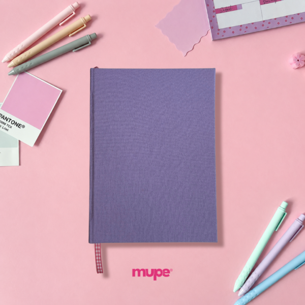 Cuaderno Cosido A5 (Tela) - Lila