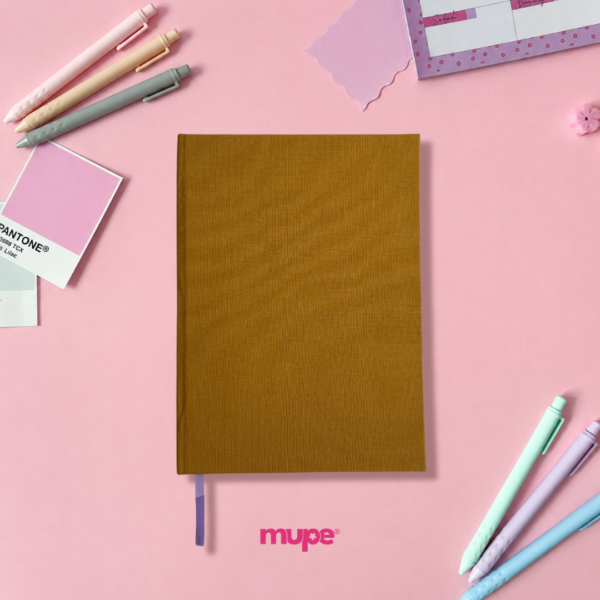 Cuaderno Cosido A5 (Tela) - Mostaza