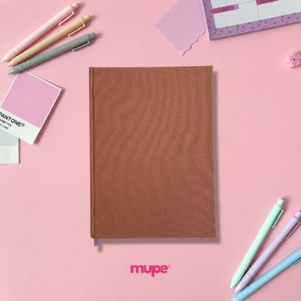 Cuaderno Cosido A5 (Tela) - Rosa