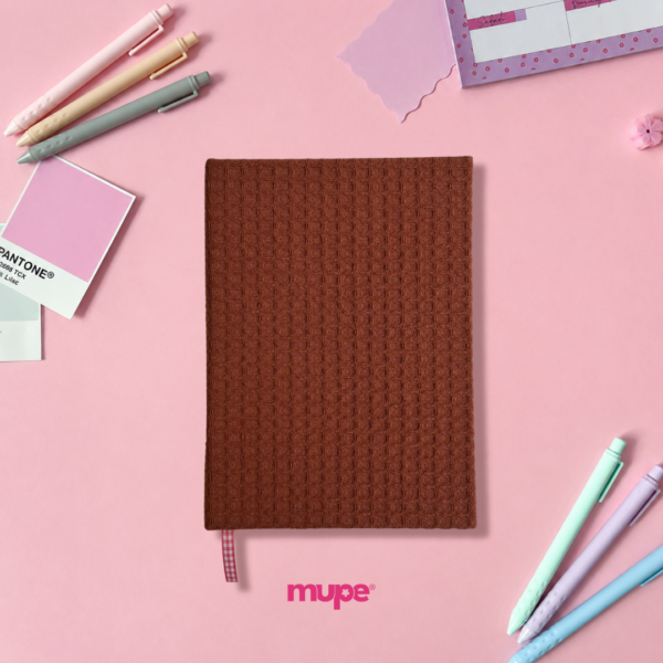Cuaderno Cosido A5 (Tela) - Waffle Tierra