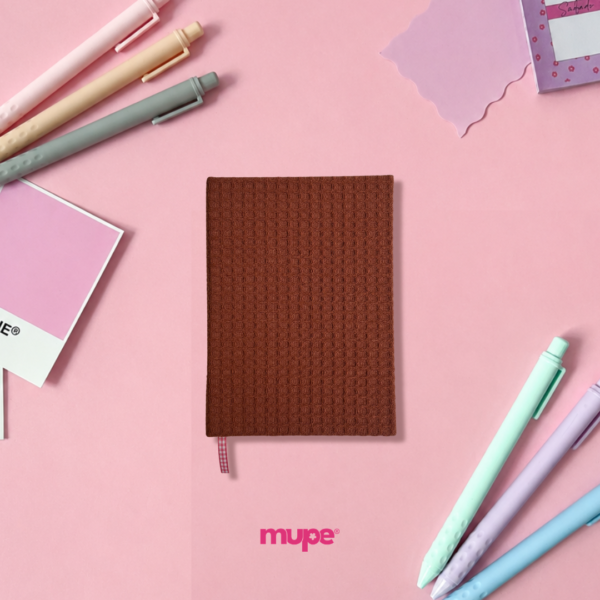 Cuaderno Cosido A6 (Tela) - Waffle Tierra
