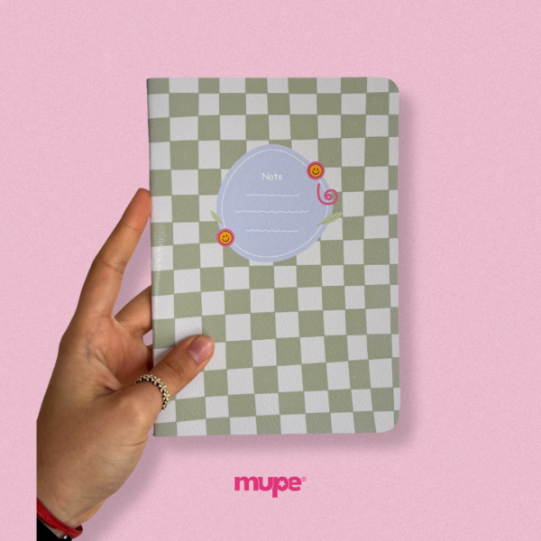 Cuaderno flex A5 - Cuadritos verdes