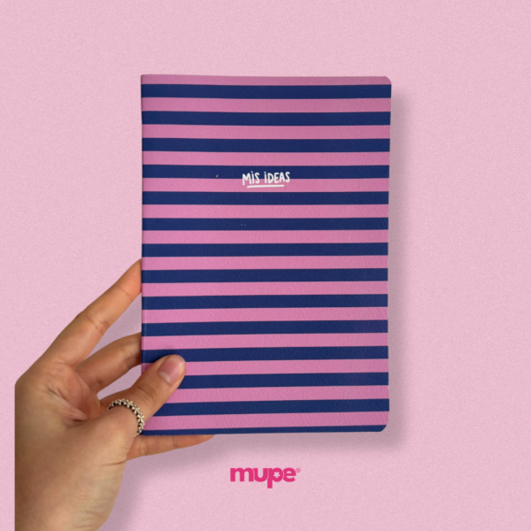 Cuaderno flex A5 - Rayitas azules💙