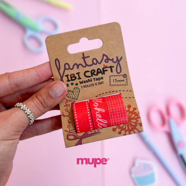 Washi x3 unidades - Red
