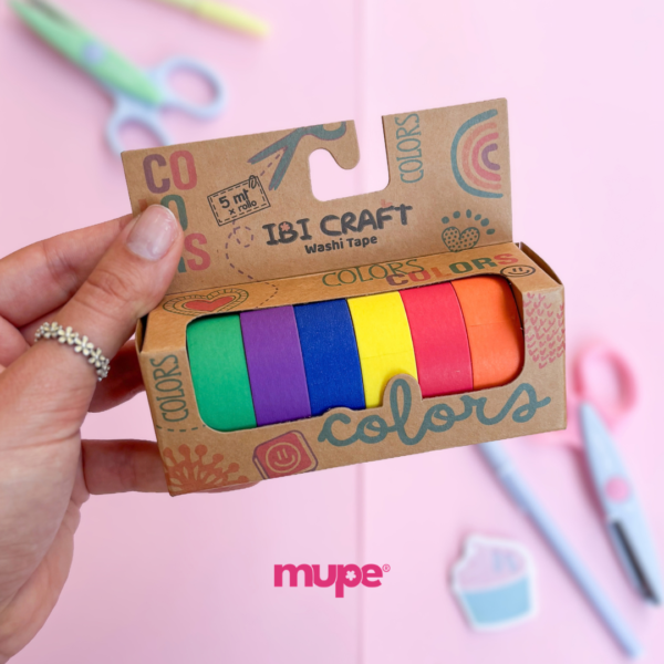 Washi x6 unidades - Rainbow