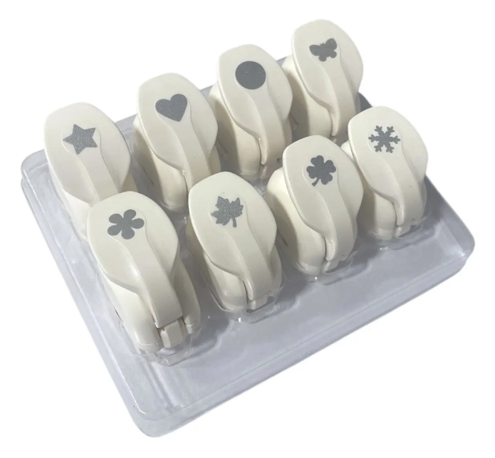 Set de 8 mini perforadoras con formita - Imagen 2